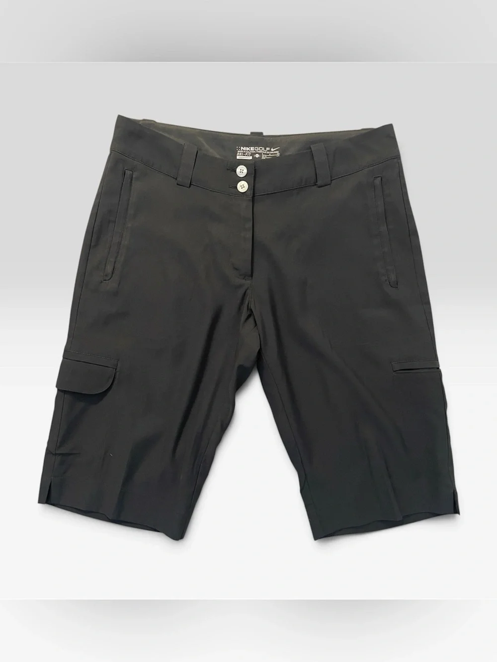 Nike Golf Dri-FIT Cargo Bermuda Shorts Black Size 6